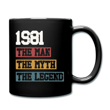 Geburtstag Geschenk Mann Tasse - Jahrgang 1981 Geburtstag Mann Mythos Legende