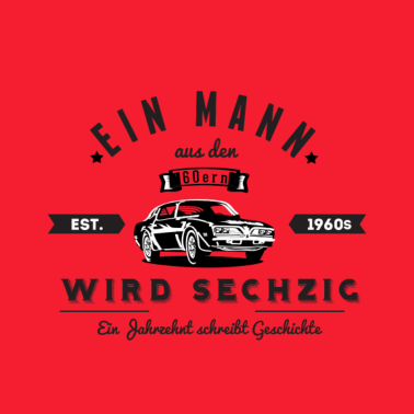 Motiv 60. Geburtstag Mann 60er Jahre