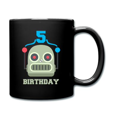 Geburtstag Geschenk Mann Tasse - Kinder Geburtstag 5 Jahr Roboter Geburtstagsfeier