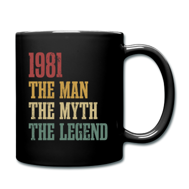Geburtstag Geschenk Mann Tasse - Jahrgang 1981 Geburtstag Mann Mythos Legende