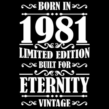 Motiv 40.Geburtstag Mann Retro 1981 Geschenk