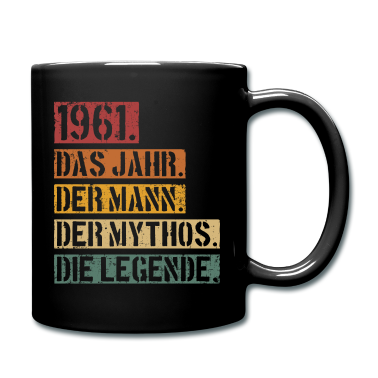 Geburtstag Geschenk Mann Tasse - Jahrgang 1961 Geburtstag Mann Mythos Legende