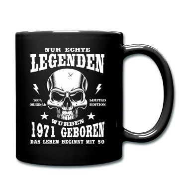 Geburtstag Geschenk Mann Tasse - 50. Geburtstag Mann Skull Echte Legenden 1971