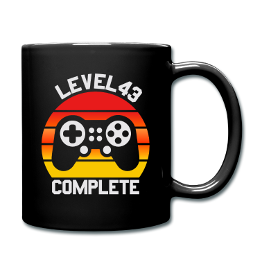 Geburtstag Geschenk Mann Tasse - 43. Geburtstag Männer Geschenke, Level 43 Komplett