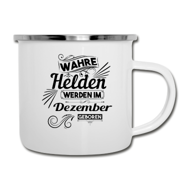 Geburtstag Geschenk Mann Emaille Tasse - Dezember Geburtstag Männer