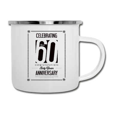 Geburtstag Geschenk Mann Emaille Tasse - 60 Geburtstag Mann