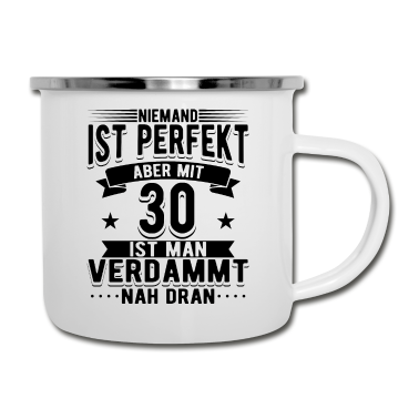 Geburtstag Geschenk Mann Emaille Tasse - 30 Geburtstag Mann