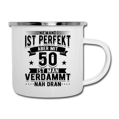 Geburtstag Geschenk Mann Emaille Tasse - 50 Geburtstag Mann