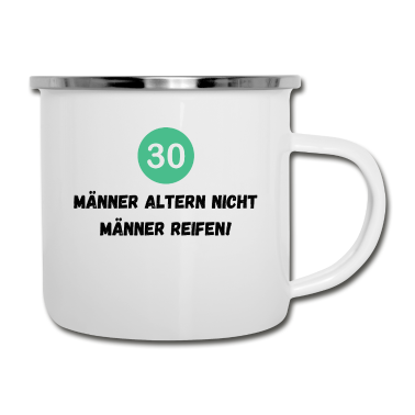 Geburtstag Geschenk Mann Emaille Tasse - 30 Geburtstag Mann