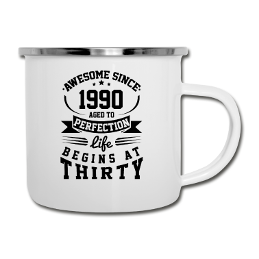 Geburtstag Geschenk Mann Emaille Tasse - 30.Geburtstag 30 Jahre Geburtstag 30 mann