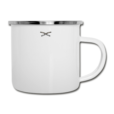 Geburtstag Geschenk Mann Emaille Tasse - Bart Totenkopf Vater Geschenk Geburtstag Mann