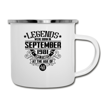 Geburtstag Geschenk Mann Emaille Tasse - lustige Sprüche zum 40. Geburtstag Männer Frauen