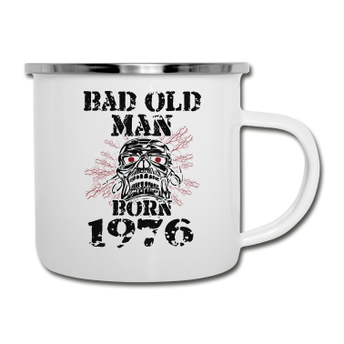 Geburtstag Geschenk Mann Emaille Tasse - Böser Alter Mann 1976 Geboren Geburtstag Männer