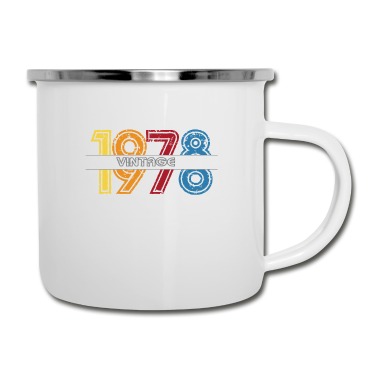 Geburtstag Geschenk Mann Emaille Tasse - 1978 Vintage Geburtstag Männer Frauen
