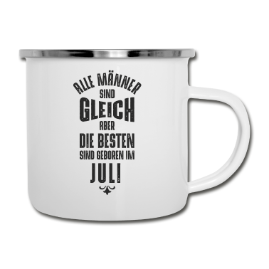 Geburtstag Geschenk Mann Emaille Tasse - Männer Geburtstag Juli