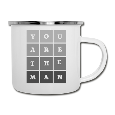 Geburtstag Geschenk Mann Emaille Tasse - Sie sind der Mann Geschenk Humor Geburtstag