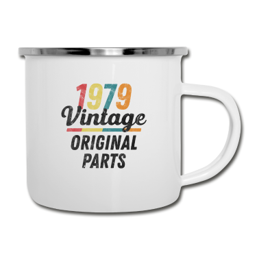Geburtstag Geschenk Mann Emaille Tasse - Jahrgang 1979 Geburtstag Männer Frauen