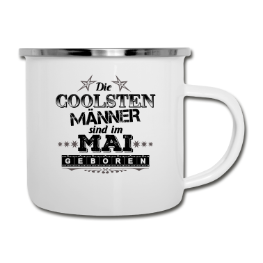 Geburtstag Geschenk Mann Emaille Tasse - Männer Geburtstag im Mai Geschenkidee