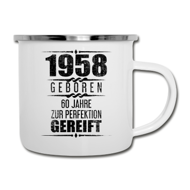Geburtstag Geschenk Mann Emaille Tasse - T-Shirt zum 60. Geburtstag Geschenk für Männer