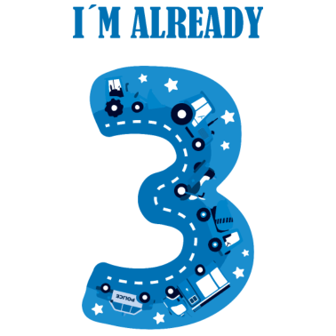 Motiv Kinder 3. Geburtstag Mann Geschenk 3 Jahre Junge