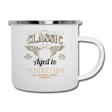 Geburtstag Geschenk Mann Emaille Tasse - 50 Geburtstag Mann T-Shirt Vintage 1970