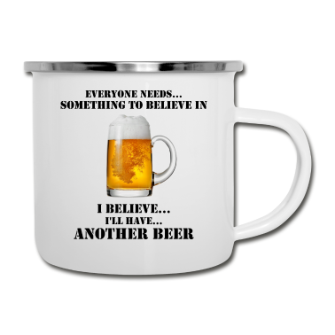 Geburtstag Geschenk Mann Emaille Tasse - Bier Geschenk Geburtstag Mann Party