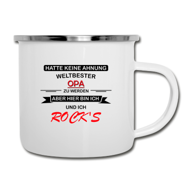 Geburtstag Geschenk Mann Emaille Tasse - Opa Geschenk Weihnachten Geburtstag Mann