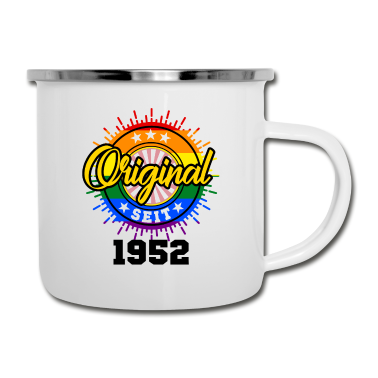Geburtstag Geschenk Mann Emaille Tasse - 69. Geburtstag Männer Frauen Geschenk CSD LGBTQ