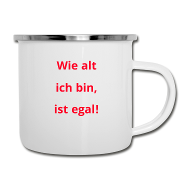 Geburtstag Geschenk Mann Emaille Tasse - Alter Geburtstag Mann Großvater Opa Mutter