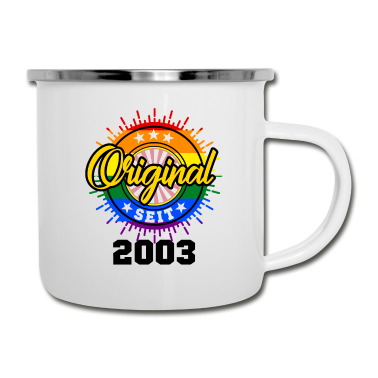 Geburtstag Geschenk Mann Emaille Tasse - 18. Geburtstag Männer Frauen Geschenk CSD LGBTQ