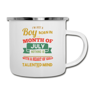 Geburtstag Geschenk Mann Emaille Tasse - Juli Geburtstag Junge Mann Spruch