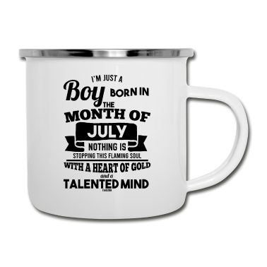 Geburtstag Geschenk Mann Emaille Tasse - Juli Geburtstag Junge Mann Spruch