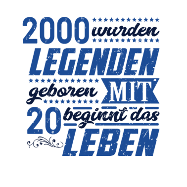 Motiv 20 Geburtstag Legendee Männer Frauen