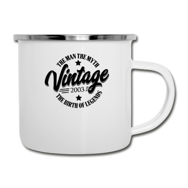 Geburtstag Geschenk Mann Emaille Tasse - 18 geburtstag jahrgang 2003 Männer