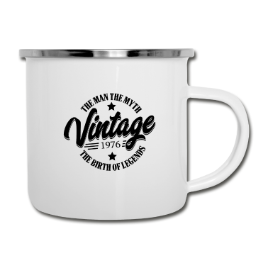 Geburtstag Geschenk Mann Emaille Tasse - 45 Geburtstag 1976 Männer Mythos