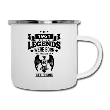 Geburtstag Geschenk Mann Emaille Tasse - 60. Geburtstag Geschenke Männer Herren