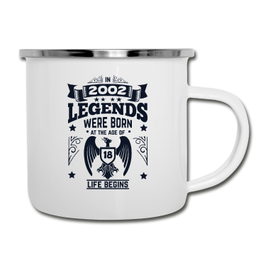 Geburtstag Geschenk Mann Emaille Tasse - 18 Geburtstag Geschenkidee für Männer