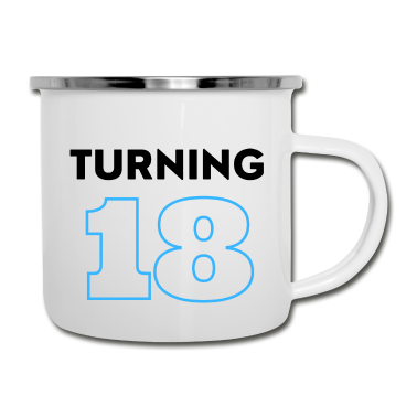 Geburtstag Geschenk Mann Emaille Tasse - 18. Geburtstag Junge/Mann