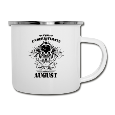 Geburtstag Geschenk Mann Emaille Tasse - Alter Mann Geburtstag August Geschenkideen