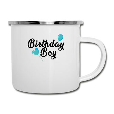 Geburtstag Geschenk Mann Emaille Tasse - Birthday Boy | Geburtstag Junge Jungs Mann Männer