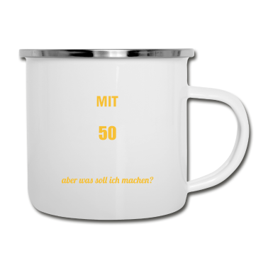 Geburtstag Geschenk Mann Emaille Tasse - 50.Geburtstag Mann Frau Jahrgang 1970 50 Jahre