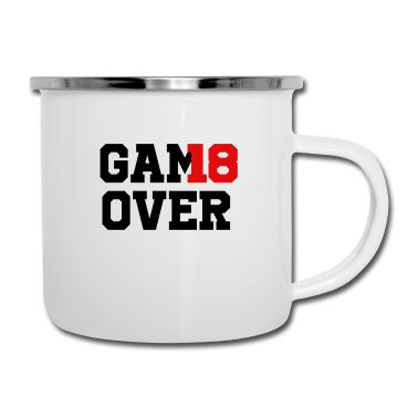 Geburtstag Geschenk Mann Emaille Tasse - 18.Geburtstag Mann Frau Junge Mädchen Geschenkidee