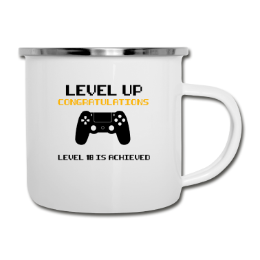 Geburtstag Geschenk Mann Emaille Tasse - 18.Geburtstag Mann Frau Junge Mädchen Geschenkidee