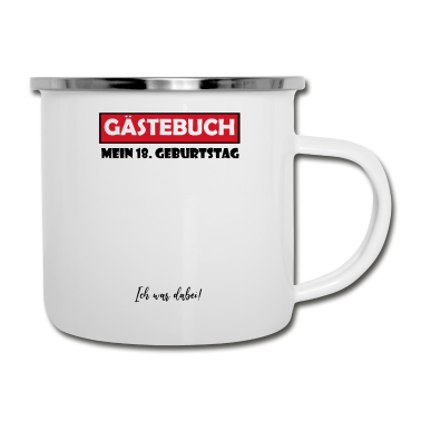 Geburtstag Geschenk Mann Emaille Tasse - 18.Geburtstag Mann Frau Junge Mädchen Geschenkidee