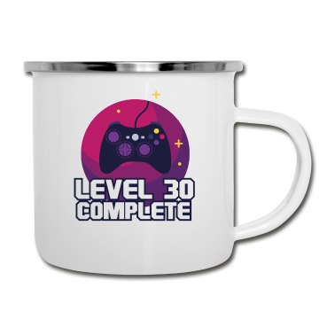 Geburtstag Geschenk Mann Emaille Tasse - 30. Geburtstag Männer 30 Jahre Jahrgang 1990