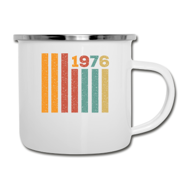 Geburtstag Geschenk Mann Emaille Tasse - Vintage 1976 Männer Frauen Geburtstag