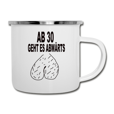 Geburtstag Geschenk Mann Emaille Tasse - 30.Geburtstag