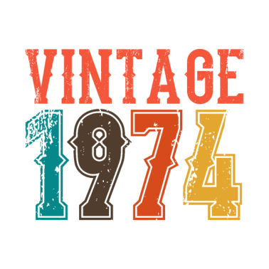 Motiv BORN IN 1974 Geburtstag Geschenk Vintage Männer