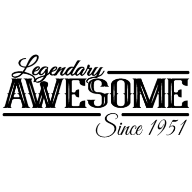 Motiv Awesome seit 1951 Geburtstag Geschenkideen Männer