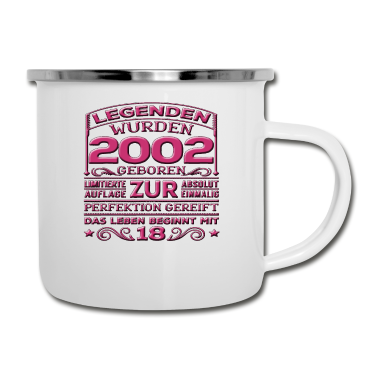 Geburtstag Geschenk Mann Emaille Tasse - 18. Geburtstag Junge Mädchen Mann Frau